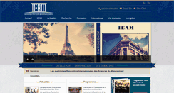 Desktop Screenshot of ieam-paris.fr