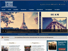 Tablet Screenshot of ieam-paris.fr